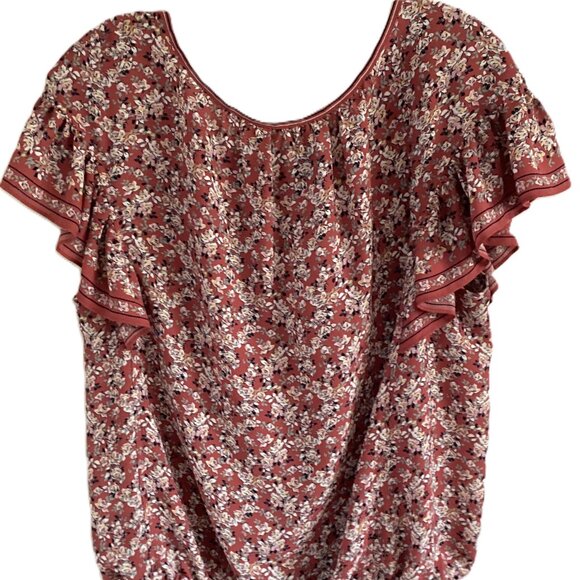 MAX STUDIO large women's blouse floral size long - Picture 2 of 6